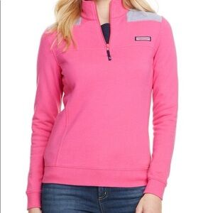 Vineyard Vines 1/4 Zip Pullover Sweatshirt Womens Size small pink …